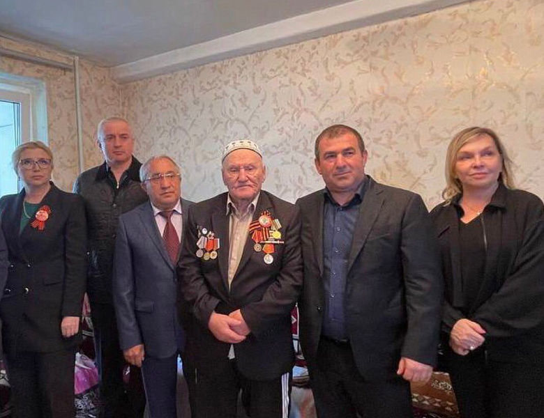 Поздравление ветерана Мусы Мусаевича Багаудинова